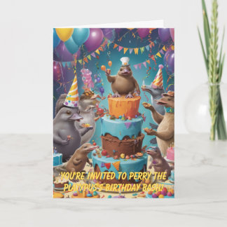 Platypus Geburtstagsparty: Eine wilde Feier #2 Einladung