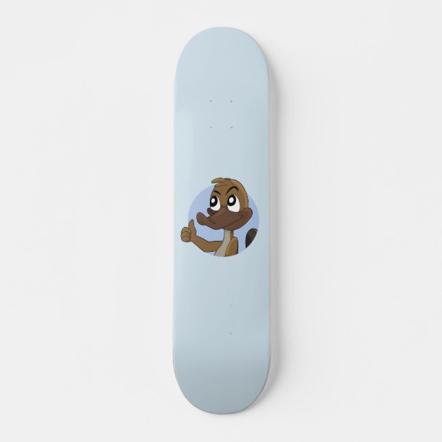 Platypus giving thumbs up cartoon skateboard (Vorne)