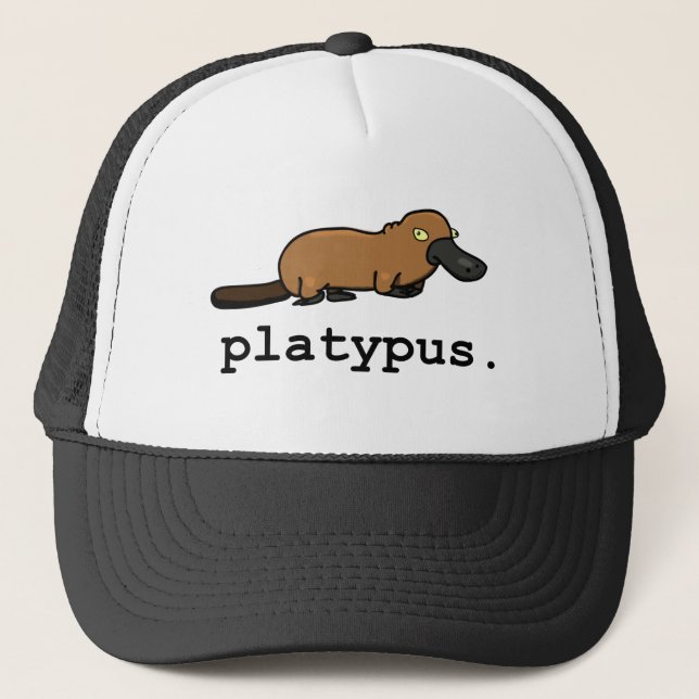 Platypus helle Farben Truckerkappe (Vorderseite)