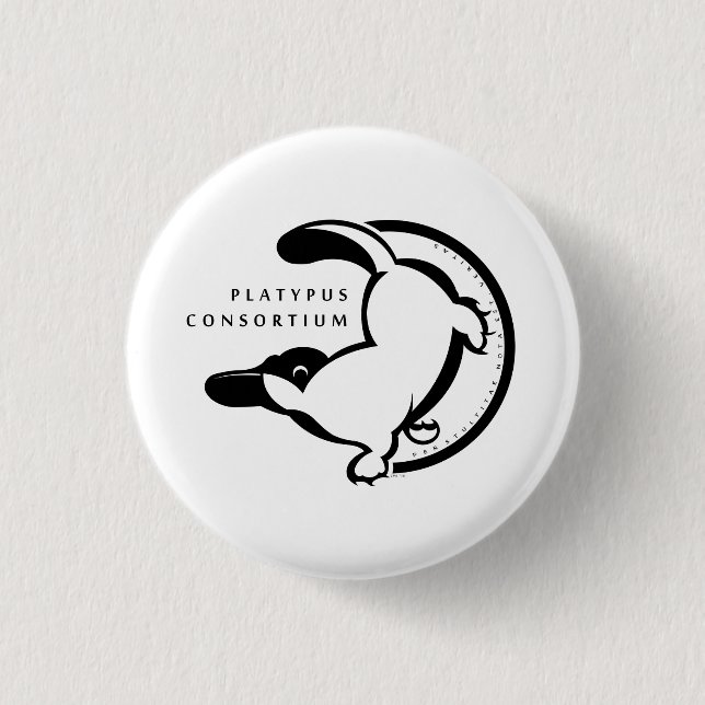 Platypus Konsortium wenig Knopf Button (Vorderseite)