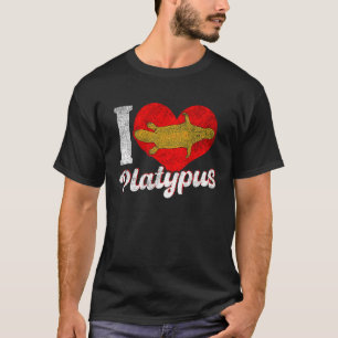 Platypus Liebe Australien Australisches Tier T-Shirt