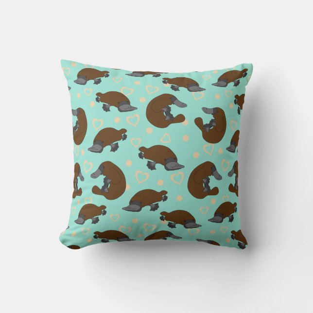 Platypus Liebethrow-Kissen Kissen (Vorderseite)
