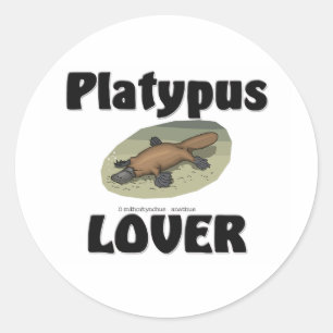 Platypus Lover Runder Aufkleber