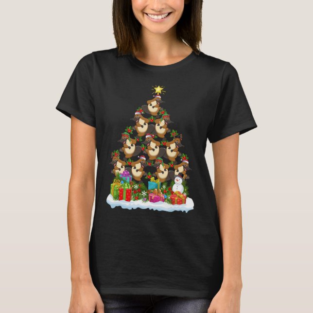 Platypus Lover Xmas Holiday Funny Platypus Christm T-Shirt (Vorderseite)