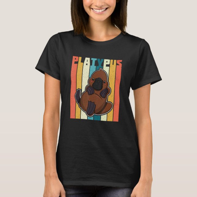 Platypus Mammals Australien Biology Wildlife Stude T-Shirt (Vorderseite)