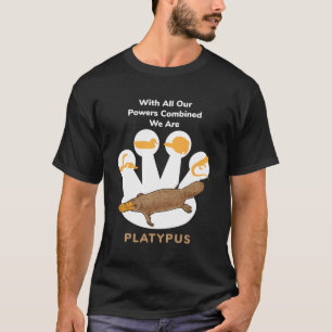 Platypus-Power Kombiniert I Niedlich Platypus Aust T-Shirt