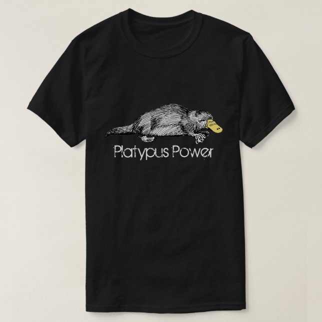 Platypus Poweraustralische T-Shirt (Design vorne)