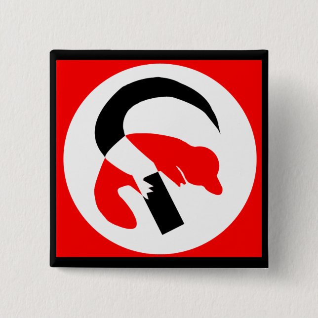 Platypus revolutionärer Knopf - besonders Button (Vorderseite)