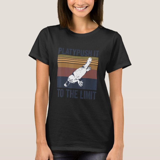 Platypush bis zum Limit Puffer für einen Platypus- T-Shirt (Vorderseite)