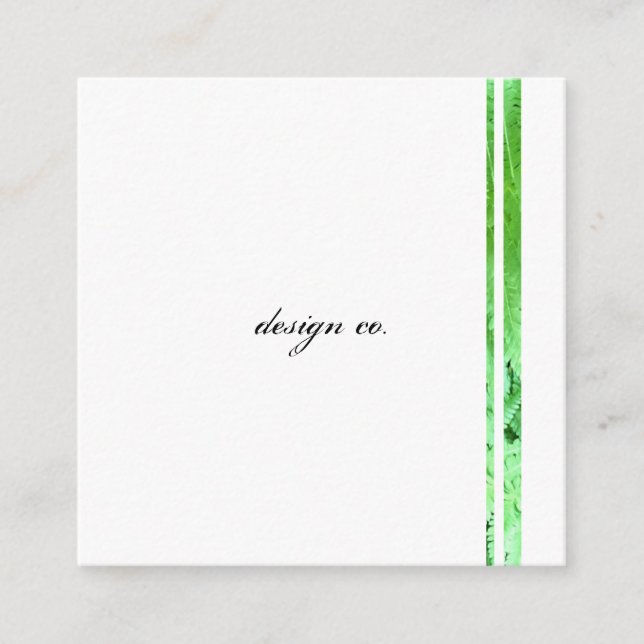 Platz, 2,5 Zoll x 2,5" Visitenkarte (Vorderseite)