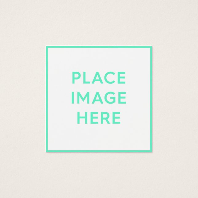 Platz, 2,5 Zoll x 2,5" Visitenkarte (Vorderseite)