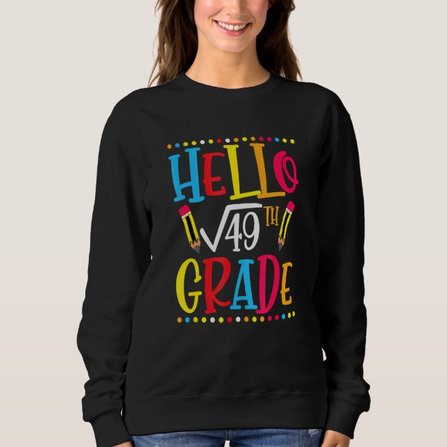 Platz 7 von 49 Mathematiklehrern Sweatshirt (Vorderseite)