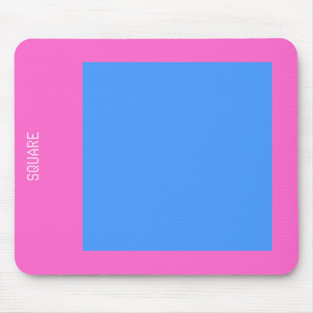 Platz - Baby Blue und Pink Mousepad (Vorne)