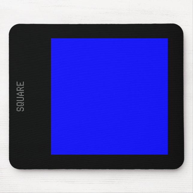 Platz - Blau und Schwarz Mousepad (Vorne)