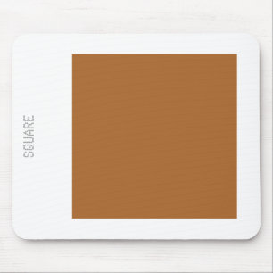 Platz - braun auf Weiß Mousepad
