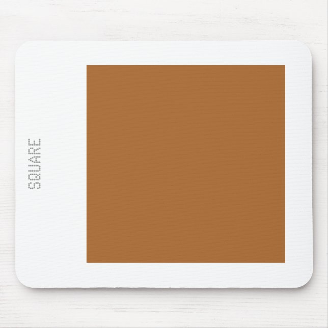 Platz - braun auf Weiß Mousepad (Vorne)