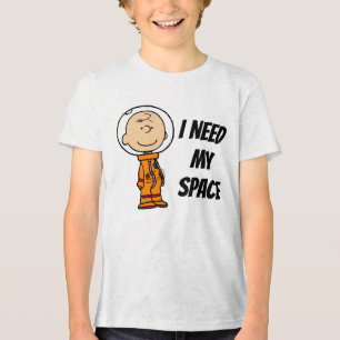 PLATZ   Charlie Brown Astronaut Tri-Blend Shirt