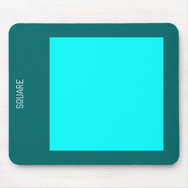 Platz - Cyan und Moss Green Mousepad (Vorne)