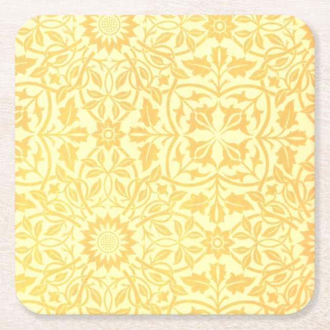 Platz-Decken-Papier William Morriss St James Rechteckiger Pappuntersetzer (Vorderseite)