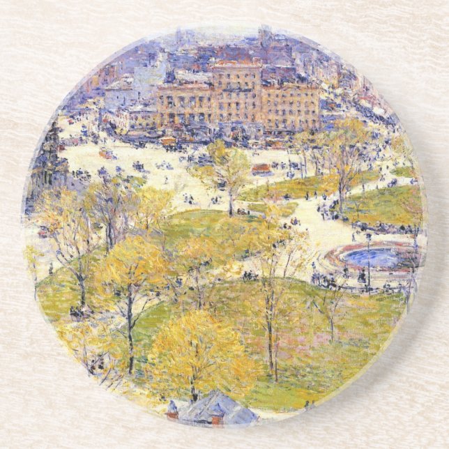 Platz der Gewerkschaft im Frühjahr von Frederick C Getränkeuntersetzer (Vorne)