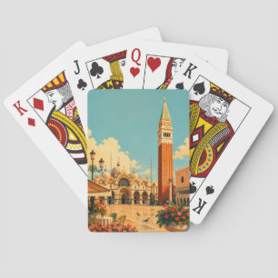 Platz des heiligen Markus Venedig Italien Piazza S Spielkarten