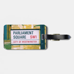 Platz des Parlaments - Stadt Westminster Tag Gepäckanhänger