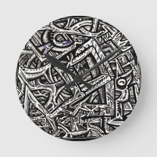 Platz eins von Brian Benson Runde Wanduhr
