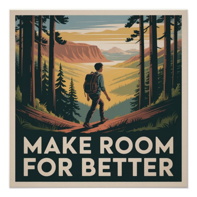 Platz für Besseres schaffen Poster (Vorderseite)