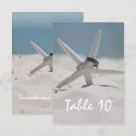 Platz für Hochzeitstisch am Strand Einladung