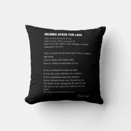 Platz für Liebe Gedicht Kissen