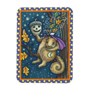PLATZ FÜR SCHLAFHOLZ & ACORN, FUNNY HALLOWEEN MAGNET