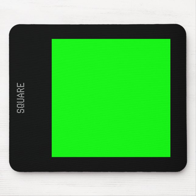 Platz - grün und schwarz mousepad (Vorne)
