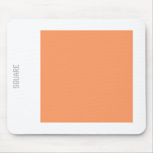 Platz: heller Pfirsich und Weiß Mousepad