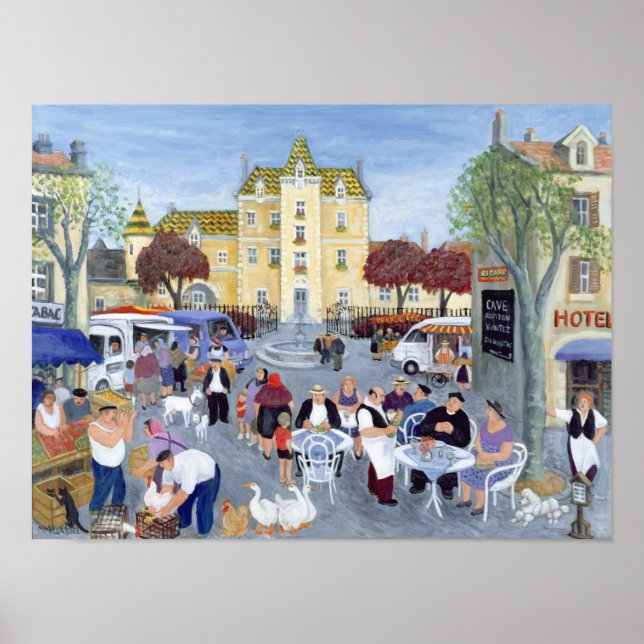 Platz in Burgund Poster (Vorne)