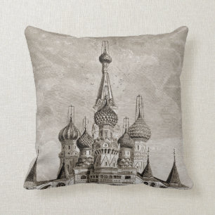 Platz-Kathedralen-Moskau-Zwiebel-Hauben-Stich Kissen