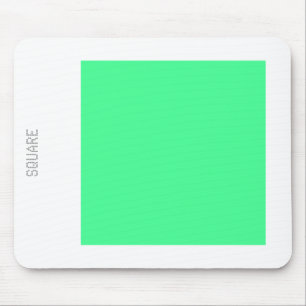 Platz - Minze grün und weiß Mousepad