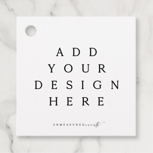 Platz/Round-Tag-Druck Geschenkanhänger (Vorderseite)