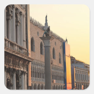 Platz San Marco, Markusplatz, Venedig Quadratischer Aufkleber