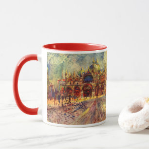 Platz San Marco, Venedig von Pierre Renoir Tasse