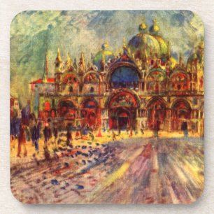 Platz San Marco, Venedig von Pierre Renoir Untersetzer