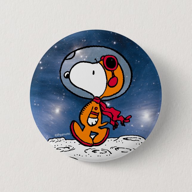 PLATZ | Snoopy Astronaut Button (Vorderseite)