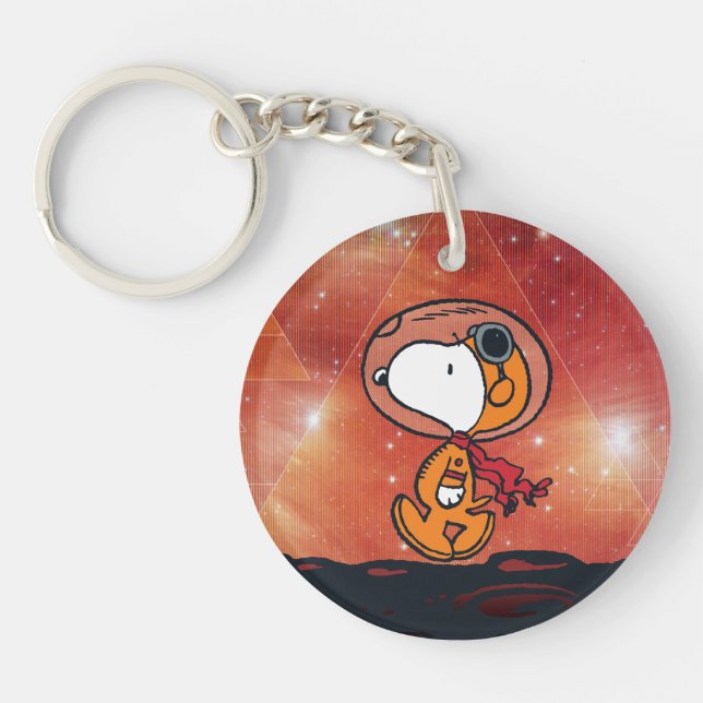 PLATZ | Snoopy Geometric Moon Walk Schlüsselanhänger (Vorderseite)