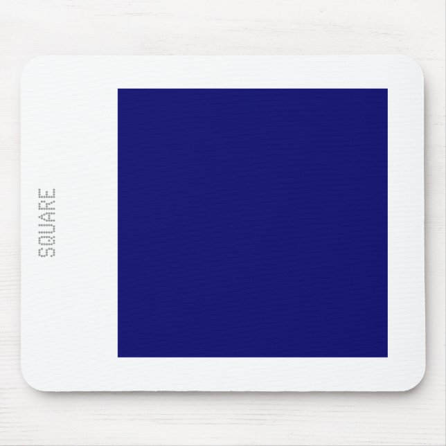 Platz: Tiefe Marine und Weiß Mousepad (Vorne)