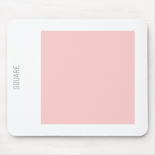 Platz: verblasst in Rosa und Weiß Mousepad (Vorne)