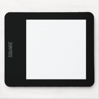 Platz - Weiß auf Schwarz Mousepad