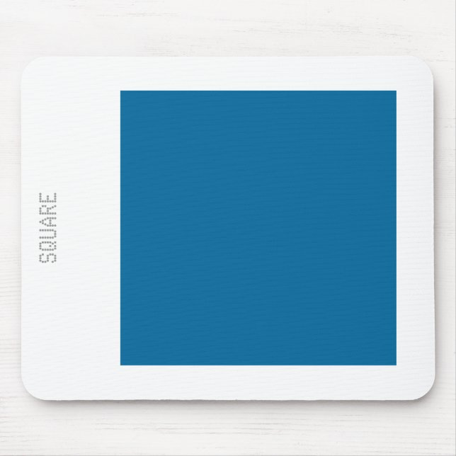 Platz - Wüste Blau und Weiß Mousepad (Vorne)