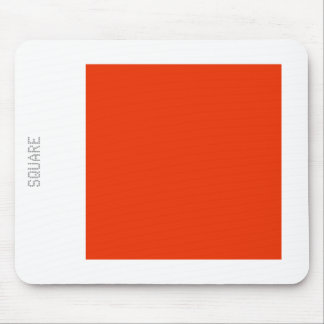 Platz - Ziegelrot und Weiß Mousepad