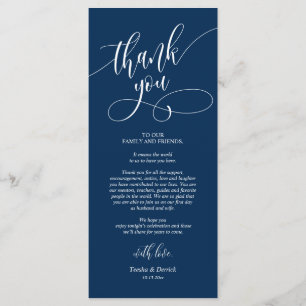 Platz zum Abendessen dank Kalligraphie Karten