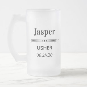 Platzanweiser Personalisiert Mattglas Bierglas