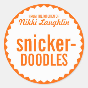 Plätzchen-Austausch backen Runder Aufkleber